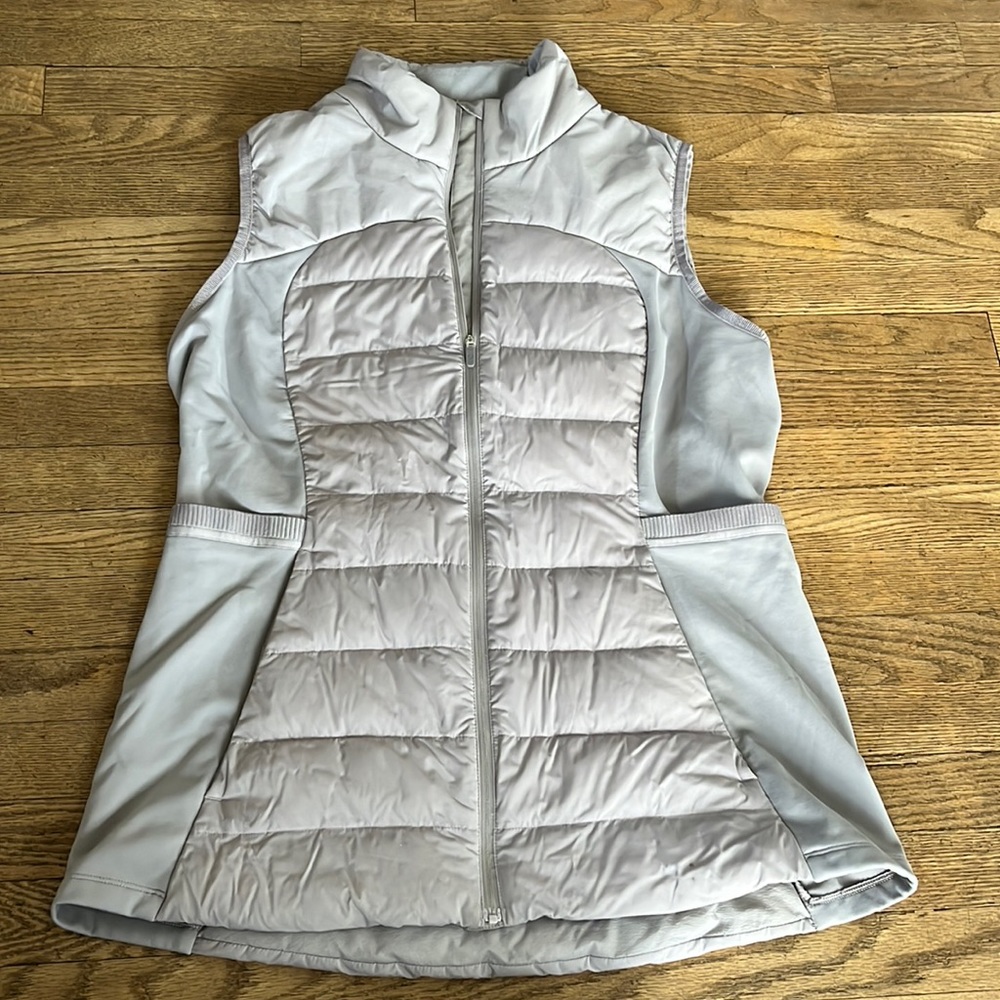 Down for it all vest - 12 - light grey purple ish